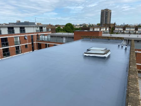 Liquid plastic roof coating applied by our approved and accredited Sika installers, provides a seamless solution for waterproofing and long-term protection